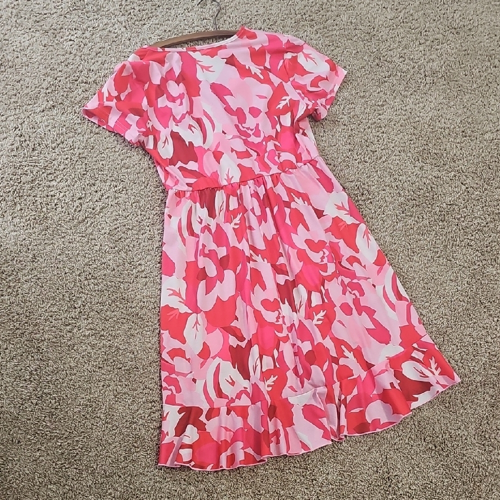 GIFTED NWOT Chic Pink Floral High-Low Dress - Picture 3 of 3